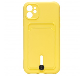 Чехол-накладка - SC304 с картхолдером для "Apple iPhone 11" (yellow) (208635)#1769679