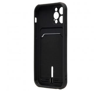Чехол-накладка - SC304 с картхолдером для "Apple iPhone 12 Pro" (black) (208650)#2097761