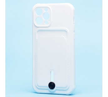 Чехол-накладка - SC304 с картхолдером для "Apple iPhone 12 Pro" (white) (208655)#2097749