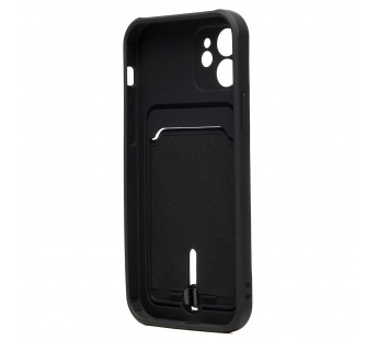 Чехол-накладка - SC304 с картхолдером для "Apple iPhone 12" (black) (208643)#2097740
