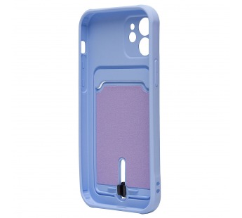 Чехол-накладка - SC304 с картхолдером для "Apple iPhone 12" (light violet) (208646)#2097733