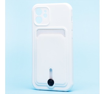 Чехол-накладка - SC304 с картхолдером для "Apple iPhone 12" (white) (208648)#2139731