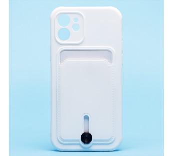 Чехол-накладка - SC304 с картхолдером для "Apple iPhone 12" (white) (208648)#2139732