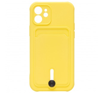 Чехол-накладка - SC304 с картхолдером для "Apple iPhone 12" (yellow) (208649)#1769622