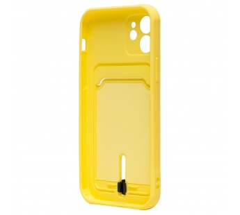 Чехол-накладка - SC304 с картхолдером для "Apple iPhone 12" (yellow) (208649)#2097730