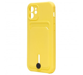 Чехол-накладка - SC304 с картхолдером для "Apple iPhone 12" (yellow) (208649)#2097731