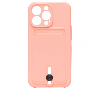 Чехол-накладка - SC304 с картхолдером для "Apple iPhone 13 Pro" (light pink) (208659)#1769623