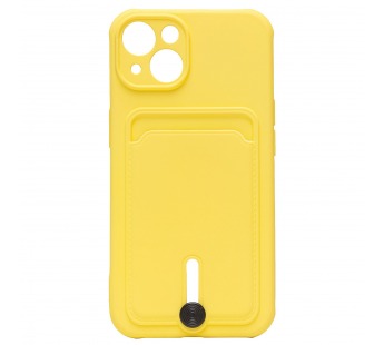 Чехол-накладка - SC304 с картхолдером для "Apple iPhone 13" (yellow) (208658)#1769625