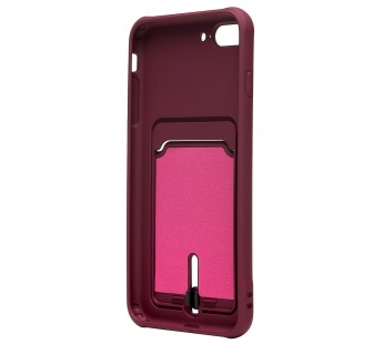 Чехол-накладка - SC304 с картхолдером для "Apple iPhone 7 Plus/iPhone 8 Plus" (bordo) (208670)#2139727