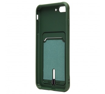 Чехол-накладка - SC304 с картхолдером для "Apple iPhone 7 Plus/iPhone 8 Plus" (dark green) (208669)#2097857