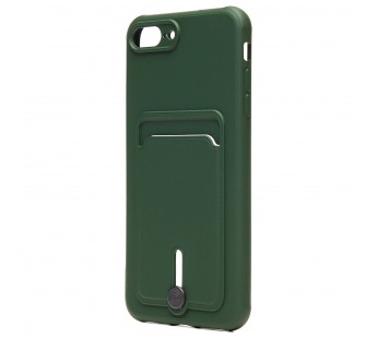 Чехол-накладка - SC304 с картхолдером для "Apple iPhone 7 Plus/iPhone 8 Plus" (dark green) (208669)#2097858
