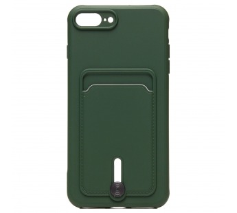 Чехол-накладка - SC304 с картхолдером для "Apple iPhone 7 Plus/iPhone 8 Plus" (dark green) (208669)#1769628