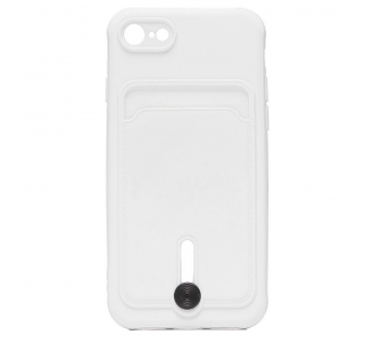 Чехол-накладка - SC304 с картхолдером для "Apple iPhone 7/iPhone 8/iPhone SE 2020" (white) (208666)#1769548