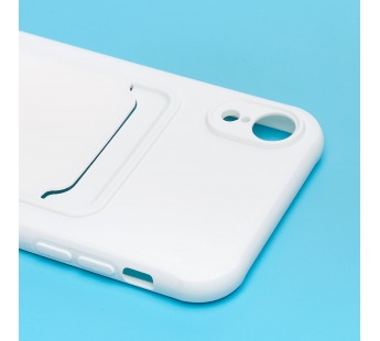 Чехол-накладка - SC304 с картхолдером для "Apple iPhone XR" (white) (208680)#1930613