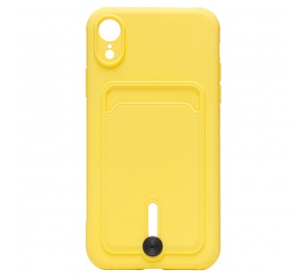 Чехол-накладка - SC304 с картхолдером для "Apple iPhone XR" (yellow) (208681)#1769566