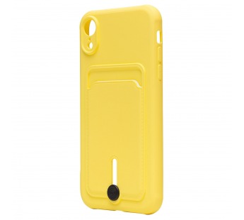 Чехол-накладка - SC304 с картхолдером для "Apple iPhone XR" (yellow) (208681)#1930614