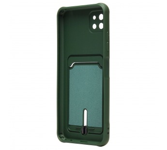 Чехол-накладка - SC304 с картхолдером для "Samsung SM-A226 Galaxy A22s 5G" (dark green) (208722)#2097947