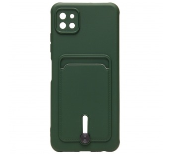 Чехол-накладка - SC304 с картхолдером для "Samsung SM-A226 Galaxy A22s 5G" (dark green) (208722)#1769540