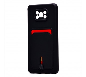 Чехол-накладка - SC304 с картхолдером для "Xiaomi Poco X3/Poco X3 Pro" (black) (208795)#2055282