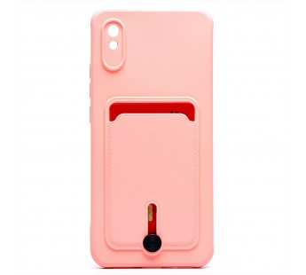 Чехол-накладка - SC304 с картхолдером для "Xiaomi Redmi 9A/Redmi 9i" (light pink) (208814)#1769512