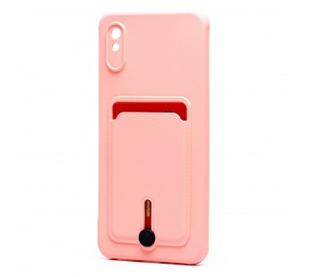 Чехол-накладка - SC304 с картхолдером для "Xiaomi Redmi 9A/Redmi 9i" (light pink) (208814)#2043544