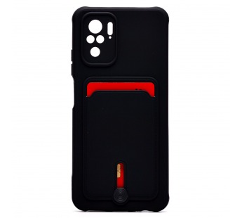 Чехол-накладка - SC304 с картхолдером для "Xiaomi Redmi Note 10/Redmi Note 10S" (black) (208774)#1769460