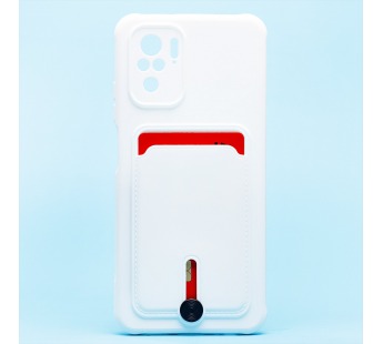 Чехол-накладка - SC304 с картхолдером для "Xiaomi Redmi Note 10/Redmi Note 10S" (white) (208779)#1769465