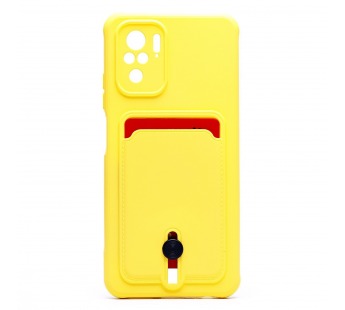 Чехол-накладка - SC304 с картхолдером для "Xiaomi Redmi Note 10/Redmi Note 10S" (yellow) (208780)#1769466