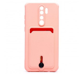 Чехол-накладка - SC304 с картхолдером для "Xiaomi Redmi Note 8 Pro" (light pink) (208792)#1769447