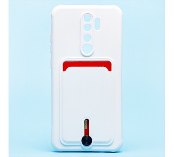 Чехол-накладка - SC304 с картхолдером для "Xiaomi Redmi Note 8 Pro" (white) (208793)#1769449