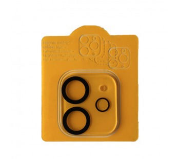 Защитное стекло iPhone 11/12 Mini (на заднюю камеру) тех упаковка Черное#2137156