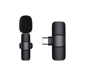 Микрофон - K9 с прищепкой для телефона, Type-C (black) (209935)#1771452