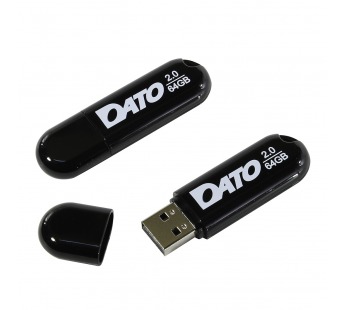 Флеш Диск Dato 64Gb DS2001 DS2001-64G USB2.0 черный [20.09], шт#1767912