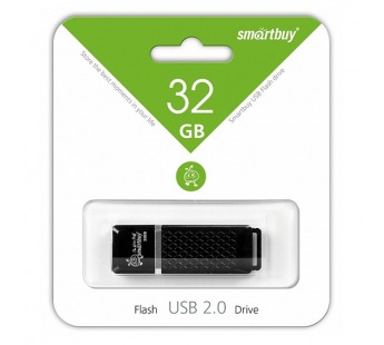 Флеш-накопитель USB 32GB Smart Buy Quartz чёрный#693985