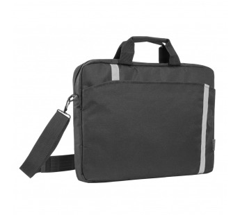 Сумка DEFENDER для ноутбука Shiny 15-16", чёрная. Усиленная защита отделения для ноутбука#2094703