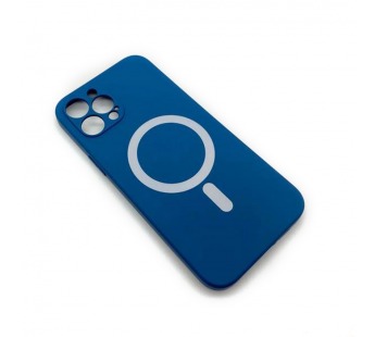 Чехол iPhone 12 Pro Max Silicone MagSafe Soft Touch Синий#1774131