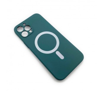 Чехол iPhone 12 Pro Max Silicone MagSafe Soft Touch Темно-Зеленый#1774132
