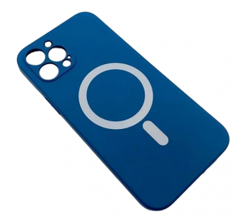 Чехол iPhone 12 Pro Silicone MagSafe Soft Touch Синий#2045176