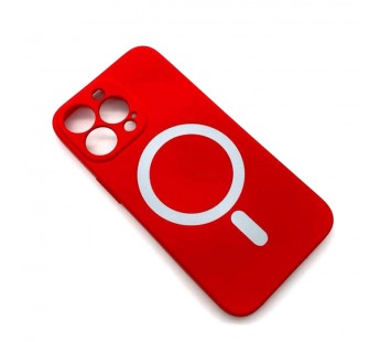 Чехол iPhone 13 Pro Max Silicone MagSafe Soft Touch Красный#1774257