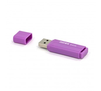 Флеш-накопитель USB 64GB Mirex LINE фиолетовый (ecopack)#1775794