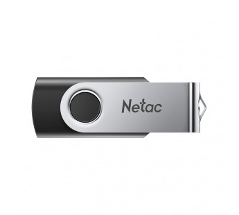 Флеш-накопитель USB 64GB Netac U505 чёрный/серебро#1775758