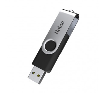 Флеш-накопитель USB 64GB Netac U505 чёрный/серебро#1775755