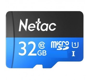 Карта памяти MicroSD 32GB Netac P500 Standard Class 10 UHS-I (90 Mb/s) без адаптера#1779652