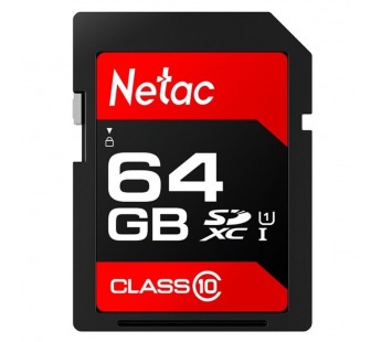 Карта памяти SDXC 64GB Netac P600 Class10 U1 (80 Mb/s)#1804656
