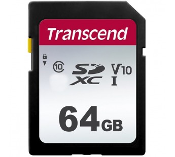 Карта памяти SDXC 64GB Transcend 300S UHS-I U3#1804671