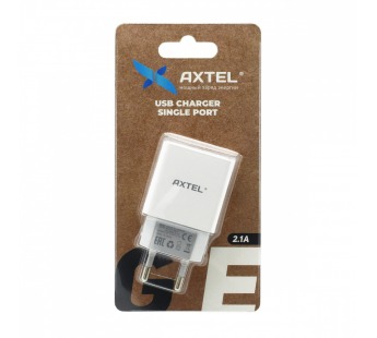СЗУ с выходом USB AXTEL (2.1A) белое#1799823