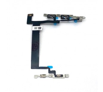 Шлейф iPhone 13 Mini на кнопки включения и громкости + толкатели металл#1797489