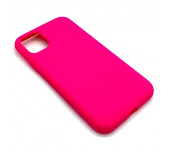 Чехол iPhone 11 Silicone Case (No Logo) №47 в упаковке Ярко-Розовый#1849989