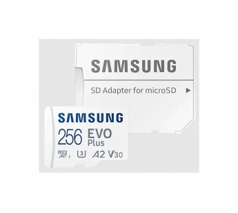Карта памяти microSDXC Samsung EVO Plus 256GB с адаптером (130Mb/s) U3 A2 V30#1779636
