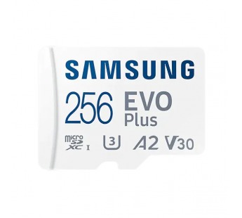 Карта памяти microSDXC Samsung EVO Plus 256GB с адаптером (130Mb/s) U3 A2 V30#1779635